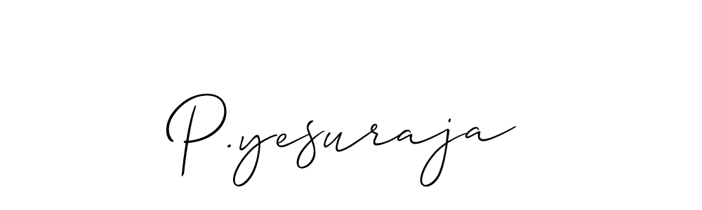 It looks lik you need a new signature style for name P.yesuraja. Design unique handwritten (Allison_Script) signature with our free signature maker in just a few clicks. P.yesuraja signature style 2 images and pictures png