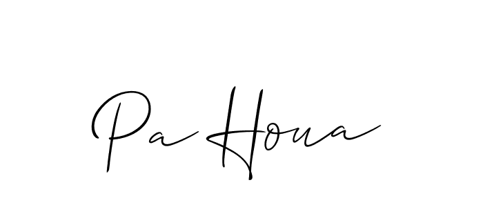 How to Draw Pa Houa signature style? Allison_Script is a latest design signature styles for name Pa Houa. Pa Houa signature style 2 images and pictures png