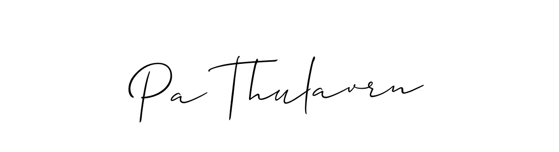 Use a signature maker to create a handwritten signature online. With this signature software, you can design (Allison_Script) your own signature for name Pa Thulavrn. Pa Thulavrn signature style 2 images and pictures png