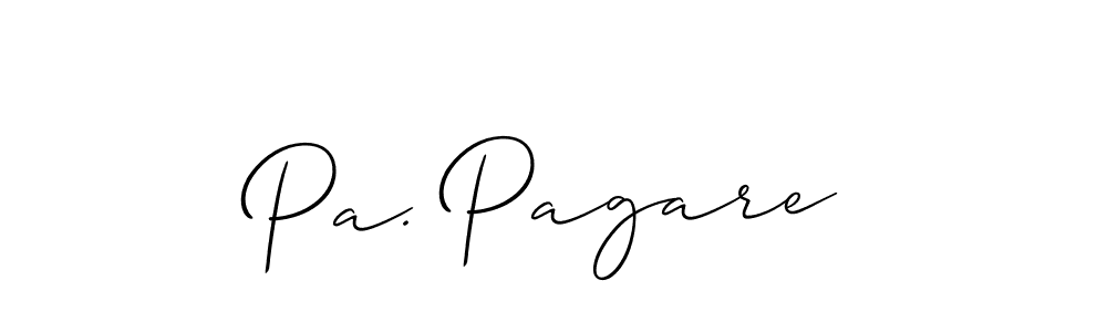 Also we have Pa. Pagare name is the best signature style. Create professional handwritten signature collection using Allison_Script autograph style. Pa. Pagare signature style 2 images and pictures png