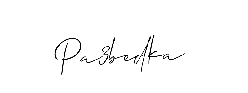 Pa3bedka stylish signature style. Best Handwritten Sign (Allison_Script) for my name. Handwritten Signature Collection Ideas for my name Pa3bedka. Pa3bedka signature style 2 images and pictures png