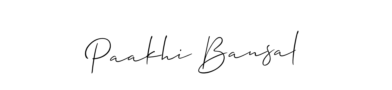 Once you've used our free online signature maker to create your best signature Allison_Script style, it's time to enjoy all of the benefits that Paakhi Bansal name signing documents. Paakhi Bansal signature style 2 images and pictures png