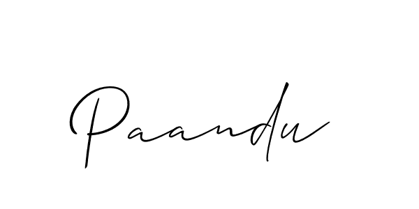 Allison_Script is a professional signature style that is perfect for those who want to add a touch of class to their signature. It is also a great choice for those who want to make their signature more unique. Get Paandu name to fancy signature for free. Paandu signature style 2 images and pictures png