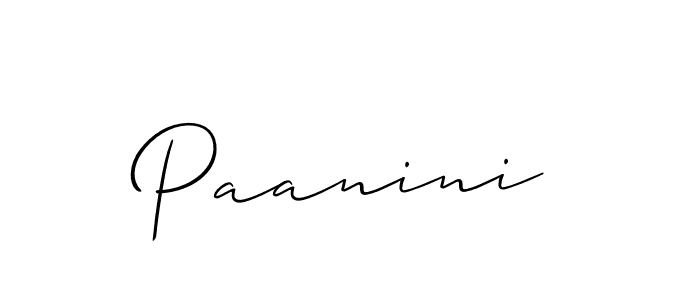 You should practise on your own different ways (Allison_Script) to write your name (Paanini) in signature. don't let someone else do it for you. Paanini signature style 2 images and pictures png