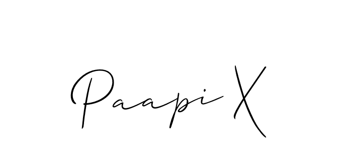 You can use this online signature creator to create a handwritten signature for the name Paapi X. This is the best online autograph maker. Paapi X signature style 2 images and pictures png