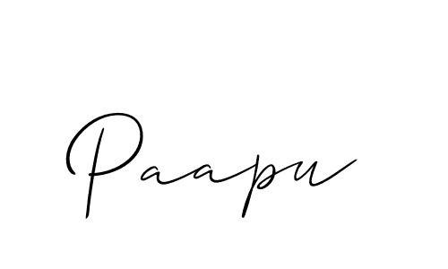 The best way (Allison_Script) to make a short signature is to pick only two or three words in your name. The name Paapu include a total of six letters. For converting this name. Paapu signature style 2 images and pictures png