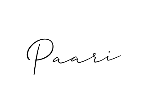 Allison_Script is a professional signature style that is perfect for those who want to add a touch of class to their signature. It is also a great choice for those who want to make their signature more unique. Get Paari name to fancy signature for free. Paari signature style 2 images and pictures png