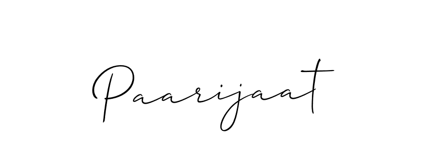 Make a beautiful signature design for name Paarijaat. With this signature (Allison_Script) style, you can create a handwritten signature for free. Paarijaat signature style 2 images and pictures png