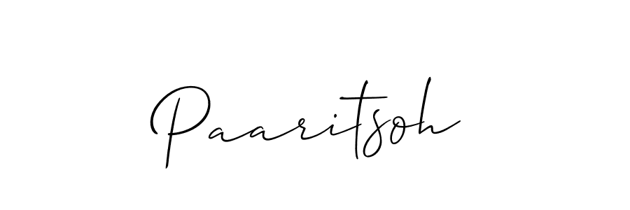 Create a beautiful signature design for name Paaritsoh. With this signature (Allison_Script) fonts, you can make a handwritten signature for free. Paaritsoh signature style 2 images and pictures png