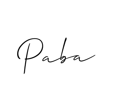 Make a short Paba signature style. Manage your documents anywhere anytime using Allison_Script. Create and add eSignatures, submit forms, share and send files easily. Paba signature style 2 images and pictures png