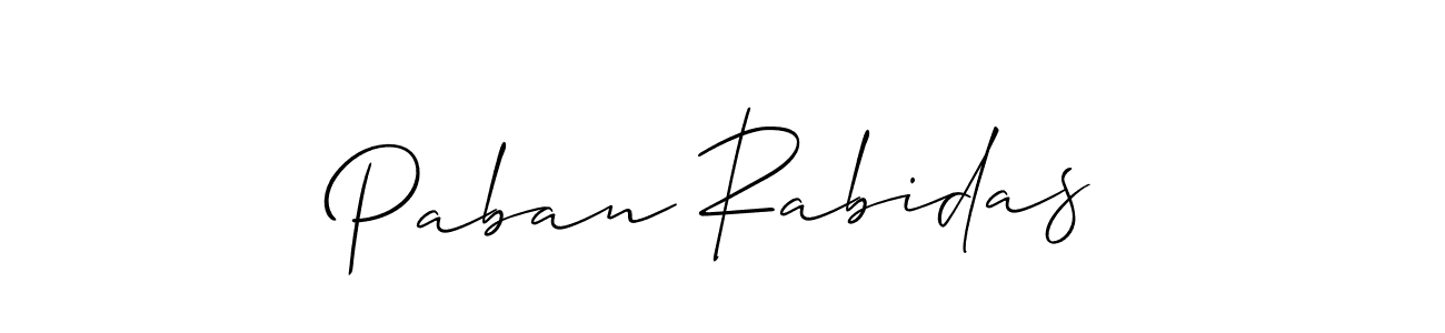 Paban Rabidas stylish signature style. Best Handwritten Sign (Allison_Script) for my name. Handwritten Signature Collection Ideas for my name Paban Rabidas. Paban Rabidas signature style 2 images and pictures png