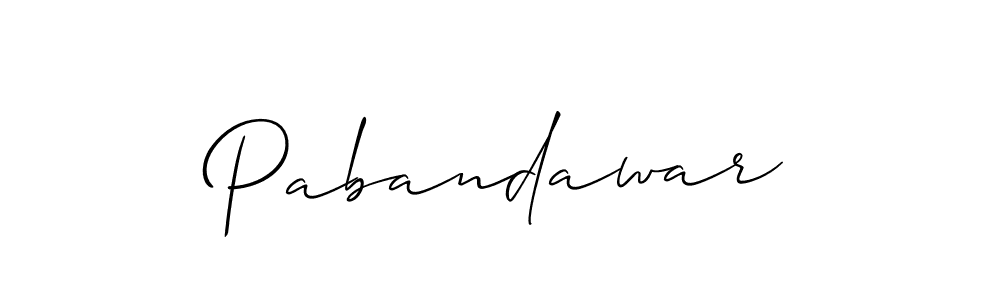 The best way (Allison_Script) to make a short signature is to pick only two or three words in your name. The name Pabandawar include a total of six letters. For converting this name. Pabandawar signature style 2 images and pictures png