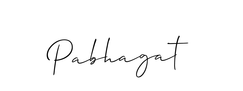 Design your own signature with our free online signature maker. With this signature software, you can create a handwritten (Allison_Script) signature for name Pabhagat. Pabhagat signature style 2 images and pictures png