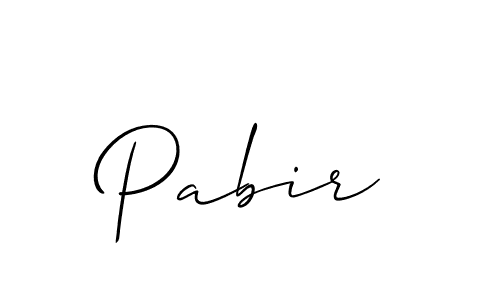 Also we have Pabir name is the best signature style. Create professional handwritten signature collection using Allison_Script autograph style. Pabir signature style 2 images and pictures png