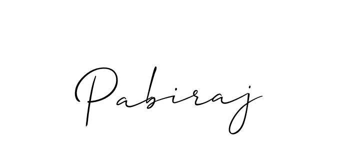 How to make Pabiraj signature? Allison_Script is a professional autograph style. Create handwritten signature for Pabiraj name. Pabiraj signature style 2 images and pictures png