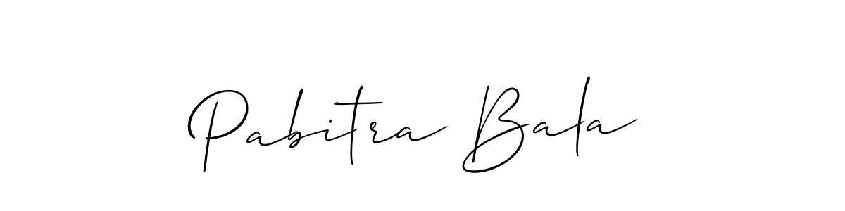 How to make Pabitra Bala signature? Allison_Script is a professional autograph style. Create handwritten signature for Pabitra Bala name. Pabitra Bala signature style 2 images and pictures png