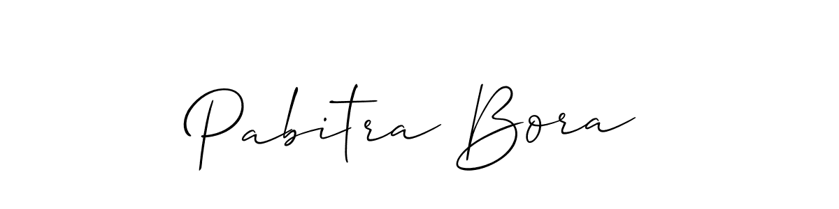 Design your own signature with our free online signature maker. With this signature software, you can create a handwritten (Allison_Script) signature for name Pabitra Bora. Pabitra Bora signature style 2 images and pictures png