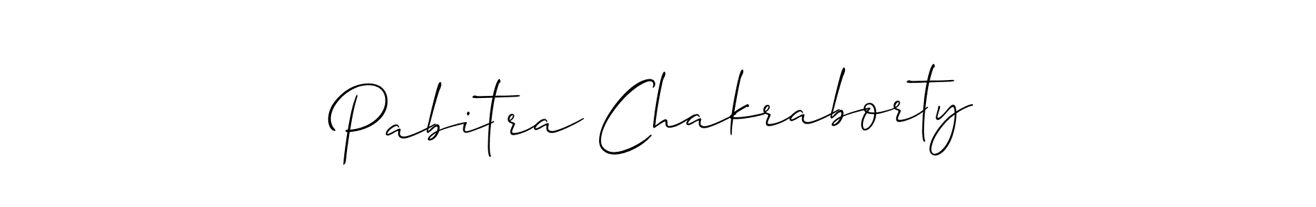 Design your own signature with our free online signature maker. With this signature software, you can create a handwritten (Allison_Script) signature for name Pabitra Chakraborty. Pabitra Chakraborty signature style 2 images and pictures png