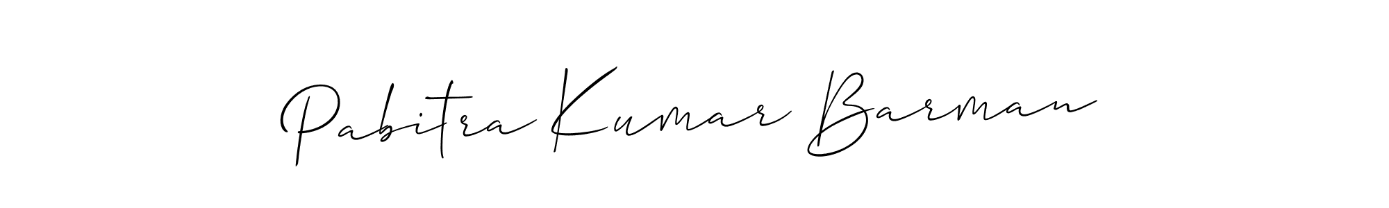 Allison_Script is a professional signature style that is perfect for those who want to add a touch of class to their signature. It is also a great choice for those who want to make their signature more unique. Get Pabitra Kumar Barman name to fancy signature for free. Pabitra Kumar Barman signature style 2 images and pictures png