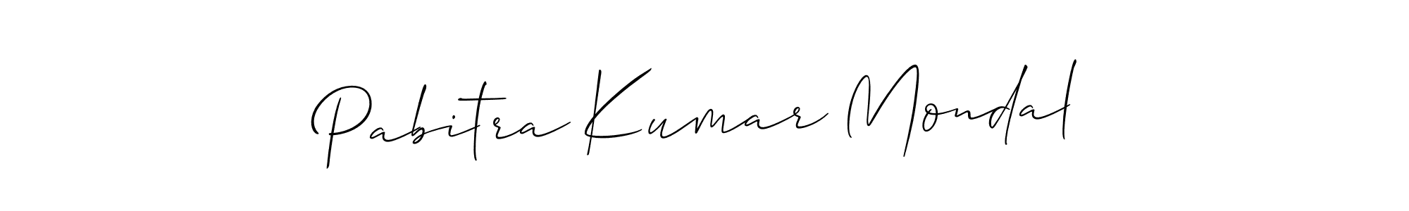 Use a signature maker to create a handwritten signature online. With this signature software, you can design (Allison_Script) your own signature for name Pabitra Kumar Mondal. Pabitra Kumar Mondal signature style 2 images and pictures png