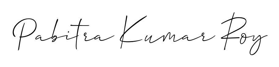 A stylish, flowing autograph style designed for name Pabitra Kumar Roy using Allison_Script typography. Perfect for digital creative projects. Pabitra Kumar Roy signature style 2 images and pictures png