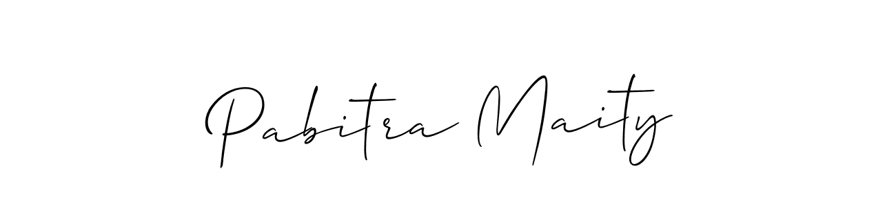 Also we have Pabitra Maity name is the best signature style. Create professional handwritten signature collection using Allison_Script autograph style. Pabitra Maity signature style 2 images and pictures png