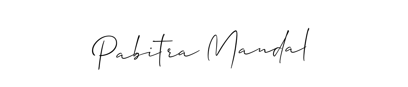 Use a signature maker to create a handwritten signature online. With this signature software, you can design (Allison_Script) your own signature for name Pabitra Mandal. Pabitra Mandal signature style 2 images and pictures png