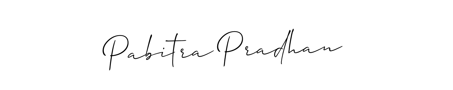 The best way (Allison_Script) to make a short signature is to pick only two or three words in your name. The name Pabitra Pradhan include a total of six letters. For converting this name. Pabitra Pradhan signature style 2 images and pictures png