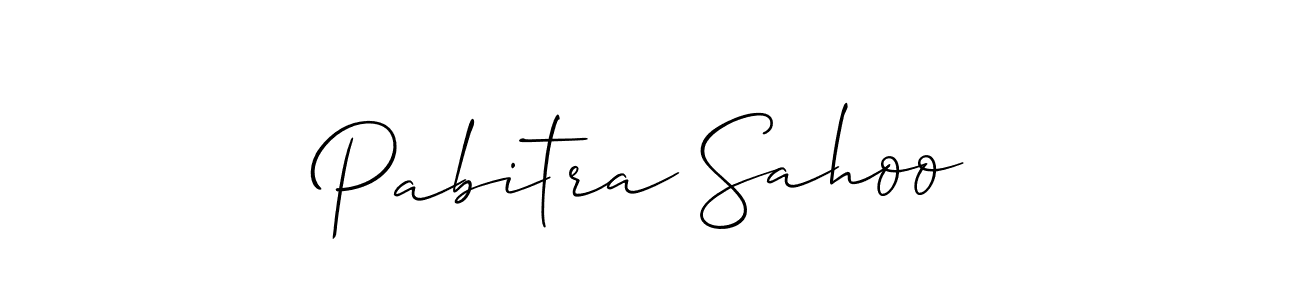 How to make Pabitra Sahoo signature? Allison_Script is a professional autograph style. Create handwritten signature for Pabitra Sahoo name. Pabitra Sahoo signature style 2 images and pictures png