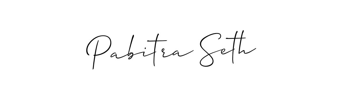 Use a signature maker to create a handwritten signature online. With this signature software, you can design (Allison_Script) your own signature for name Pabitra Seth. Pabitra Seth signature style 2 images and pictures png