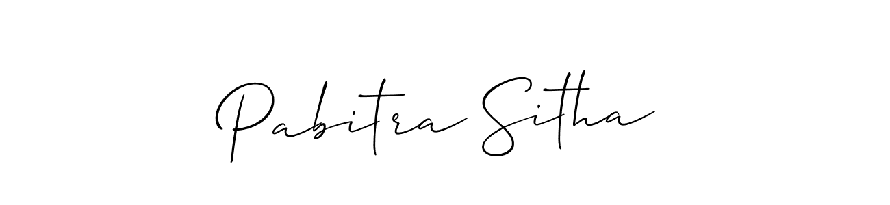The best way (Allison_Script) to make a short signature is to pick only two or three words in your name. The name Pabitra Sitha include a total of six letters. For converting this name. Pabitra Sitha signature style 2 images and pictures png
