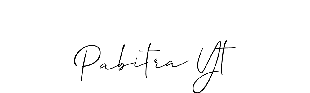 if you are searching for the best signature style for your name Pabitra Yt. so please give up your signature search. here we have designed multiple signature styles  using Allison_Script. Pabitra Yt signature style 2 images and pictures png