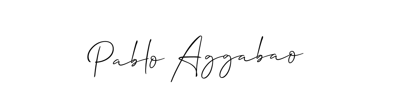 How to Draw Pablo Aggabao signature style? Allison_Script is a latest design signature styles for name Pablo Aggabao. Pablo Aggabao signature style 2 images and pictures png