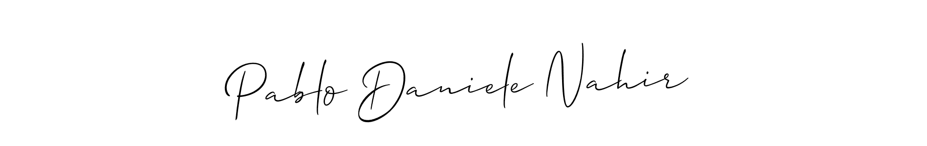 Best and Professional Signature Style for Pablo Daniele Nahir. Allison_Script Best Signature Style Collection. Pablo Daniele Nahir signature style 2 images and pictures png