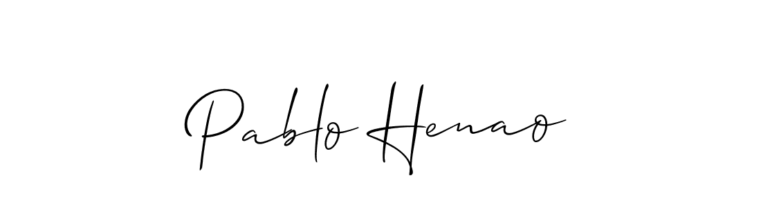 Pablo Henao stylish signature style. Best Handwritten Sign (Allison_Script) for my name. Handwritten Signature Collection Ideas for my name Pablo Henao. Pablo Henao signature style 2 images and pictures png