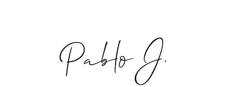 Here are the top 10 professional signature styles for the name Pablo J.. These are the best autograph styles you can use for your name. Pablo J. signature style 2 images and pictures png