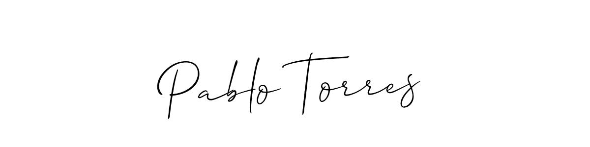 It looks lik you need a new signature style for name Pablo Torres. Design unique handwritten (Allison_Script) signature with our free signature maker in just a few clicks. Pablo Torres signature style 2 images and pictures png