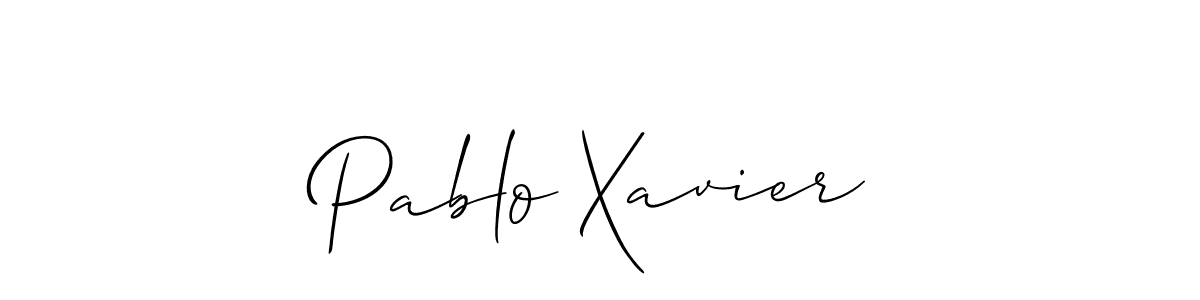 Also You can easily find your signature by using the search form. We will create Pablo Xavier name handwritten signature images for you free of cost using Allison_Script sign style. Pablo Xavier signature style 2 images and pictures png