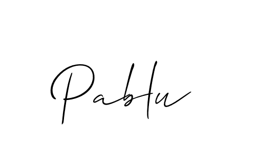 Check out images of Autograph of Pablu name. Actor Pablu Signature Style. Allison_Script is a professional sign style online. Pablu signature style 2 images and pictures png