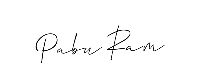Also You can easily find your signature by using the search form. We will create Pabu Ram name handwritten signature images for you free of cost using Allison_Script sign style. Pabu Ram signature style 2 images and pictures png