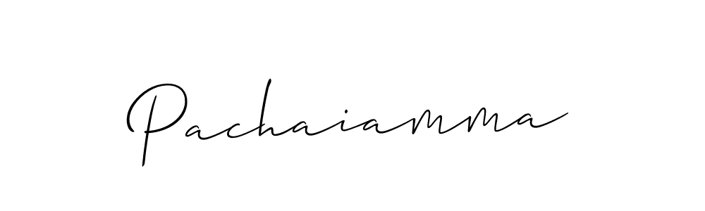 Use a signature maker to create a handwritten signature online. With this signature software, you can design (Allison_Script) your own signature for name Pachaiamma. Pachaiamma signature style 2 images and pictures png