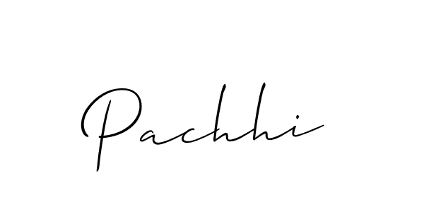 How to make Pachhi signature? Allison_Script is a professional autograph style. Create handwritten signature for Pachhi name. Pachhi signature style 2 images and pictures png