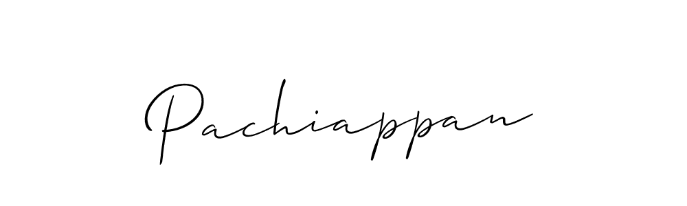 It looks lik you need a new signature style for name Pachiappan. Design unique handwritten (Allison_Script) signature with our free signature maker in just a few clicks. Pachiappan signature style 2 images and pictures png