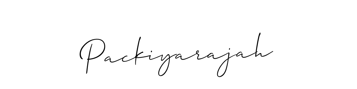 Design your own signature with our free online signature maker. With this signature software, you can create a handwritten (Allison_Script) signature for name Packiyarajah. Packiyarajah signature style 2 images and pictures png