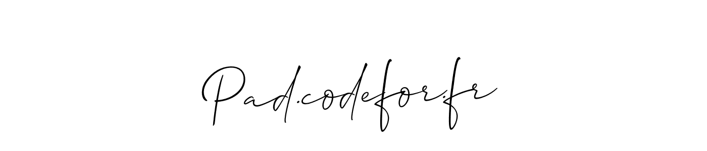 How to Draw Pad.codefor.fr signature style? Allison_Script is a latest design signature styles for name Pad.codefor.fr. Pad.codefor.fr signature style 2 images and pictures png