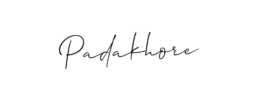 You should practise on your own different ways (Allison_Script) to write your name (Padakhore) in signature. don't let someone else do it for you. Padakhore signature style 2 images and pictures png