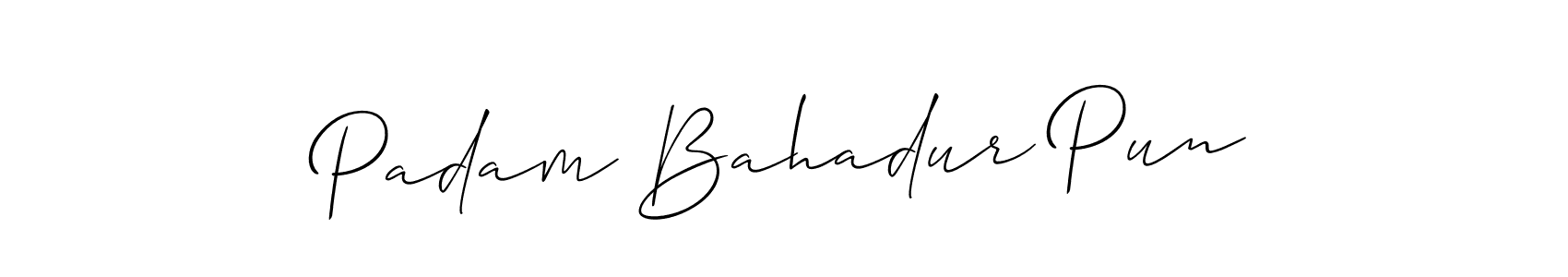 This is the best signature style for the Padam Bahadur Pun name. Also you like these signature font (Allison_Script). Mix name signature. Padam Bahadur Pun signature style 2 images and pictures png