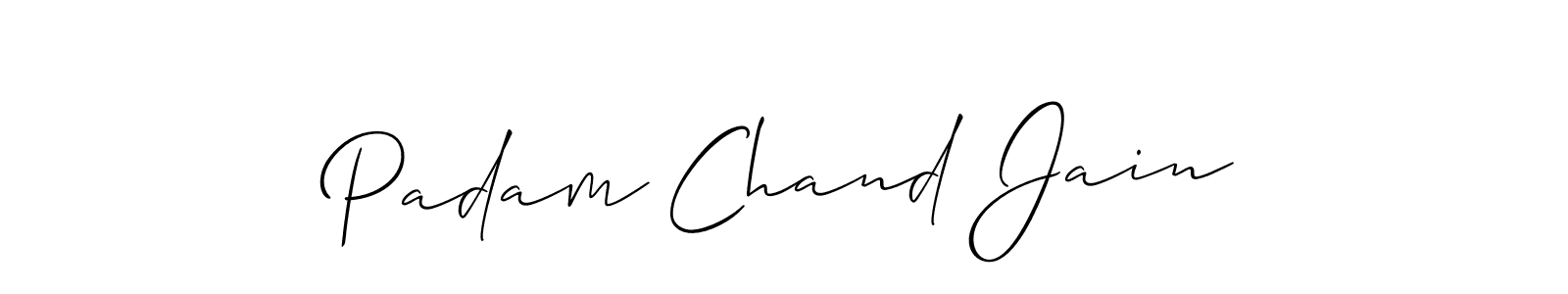 Best and Professional Signature Style for Padam Chand Jain. Allison_Script Best Signature Style Collection. Padam Chand Jain signature style 2 images and pictures png