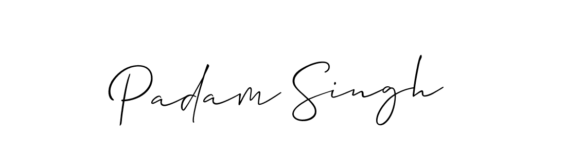 How to make Padam Singh name signature. Use Allison_Script style for creating short signs online. This is the latest handwritten sign. Padam Singh signature style 2 images and pictures png
