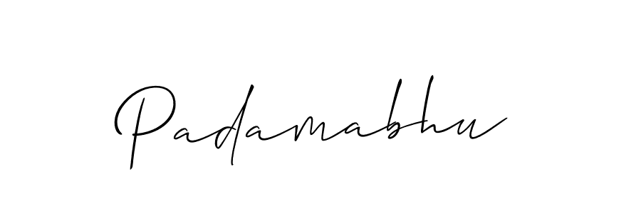 Padamabhu stylish signature style. Best Handwritten Sign (Allison_Script) for my name. Handwritten Signature Collection Ideas for my name Padamabhu. Padamabhu signature style 2 images and pictures png